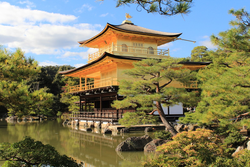 Templo dorado en Kyoto.